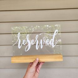 Two 'Reserved' Plaques