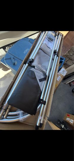 Boat Bimini Top color grey.