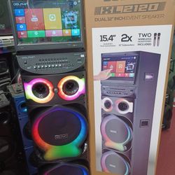 Loud Tall And Powerful Bluetooth Party Speaker With Great Bass.  Touch Screen.  Free 🎤 🎤 