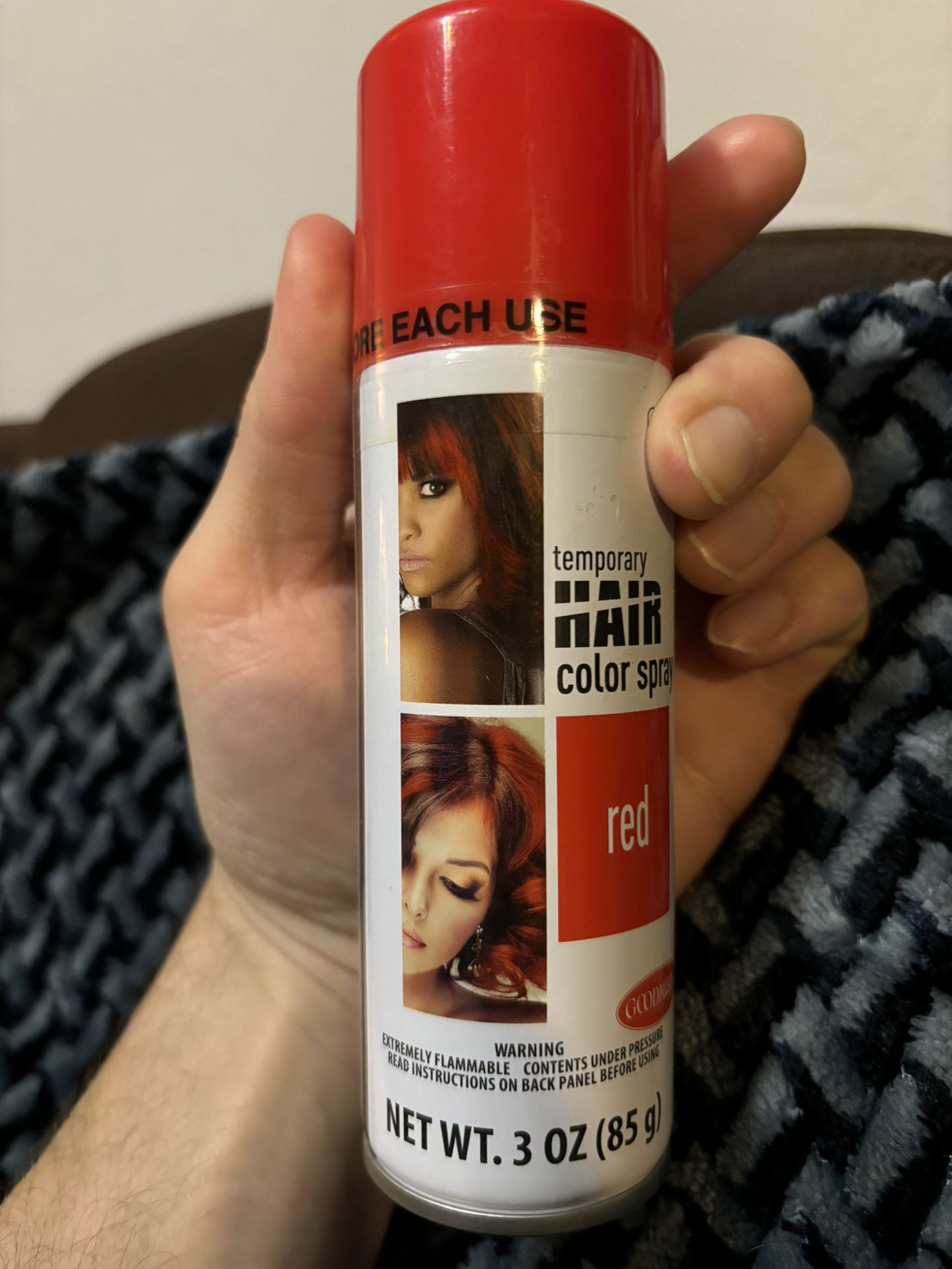 Temporary Red Hair Coloring Spray