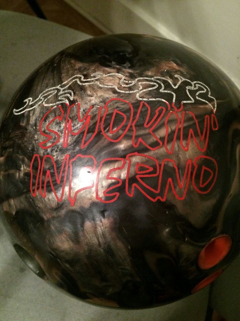 14 pounds smokin Inferno bowling ball