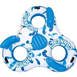 NEW IN BOX 3 PERSON RIVER TUBE POOL FLOAT WITH COOLER