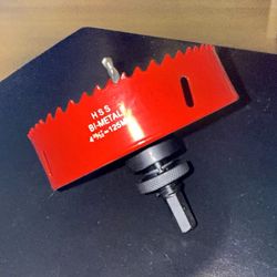 Fivelake HSS Bi-Metal Hole Saw 4-9/16 in / 125 mm Saw Diameter