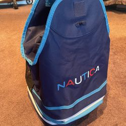 Nautica Beach Cooler Tote Collapsible  Bag - Like New
