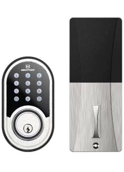 Electronic Deadbolt Door Lock, Keyless Entry Keypad Smart Deadbolt with 1-Touch Motorized Locking and 3 Backup Keys, for The Home, Office, Hotel and G