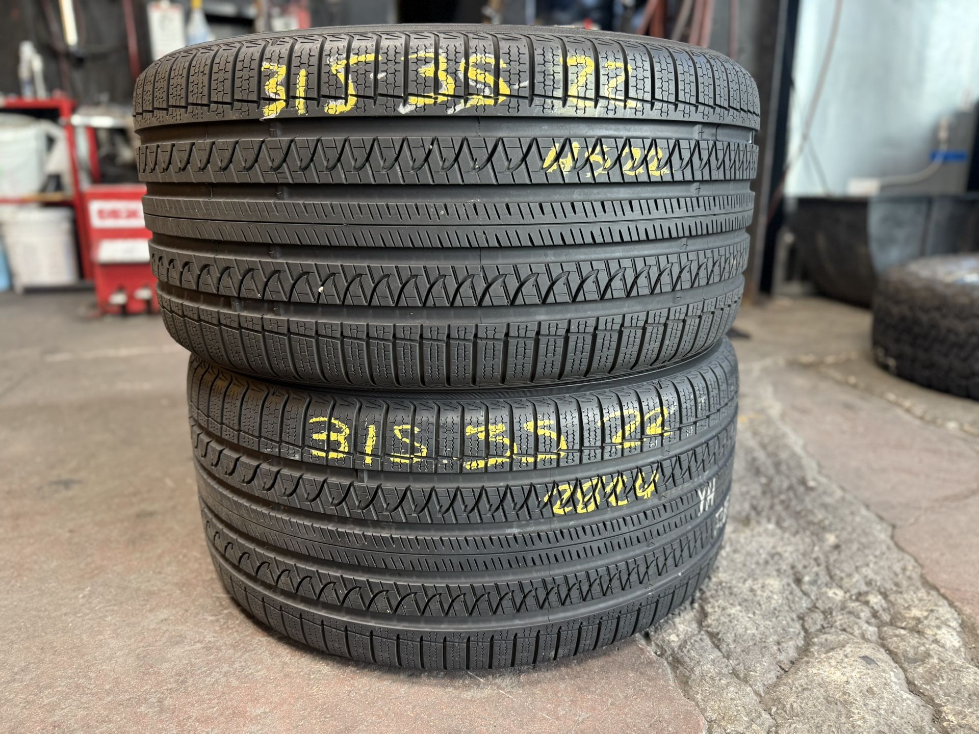 22” tires yokohama 315/35/22 semi new with free installation $250 for ...