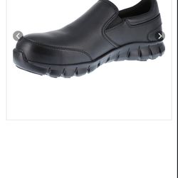 Black Steel Toe Shoes. Women’s Size 9 Wide