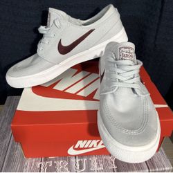 Men’s Nike Zoom Stefan Janoski Canvas RM SB gray Varsity Size 7 Skater Shoes 