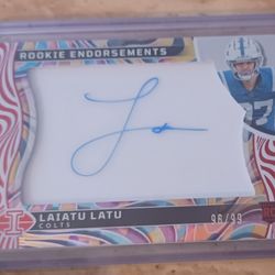 2024 Panini Illusions Rookie Endorsements Laiatu Latu /99 