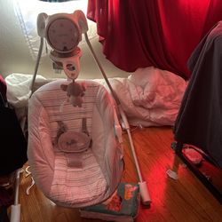 Ingenuity InLighten Soothing Swing - Van the Elephant