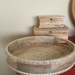 Tray and 2 Box Was $45
