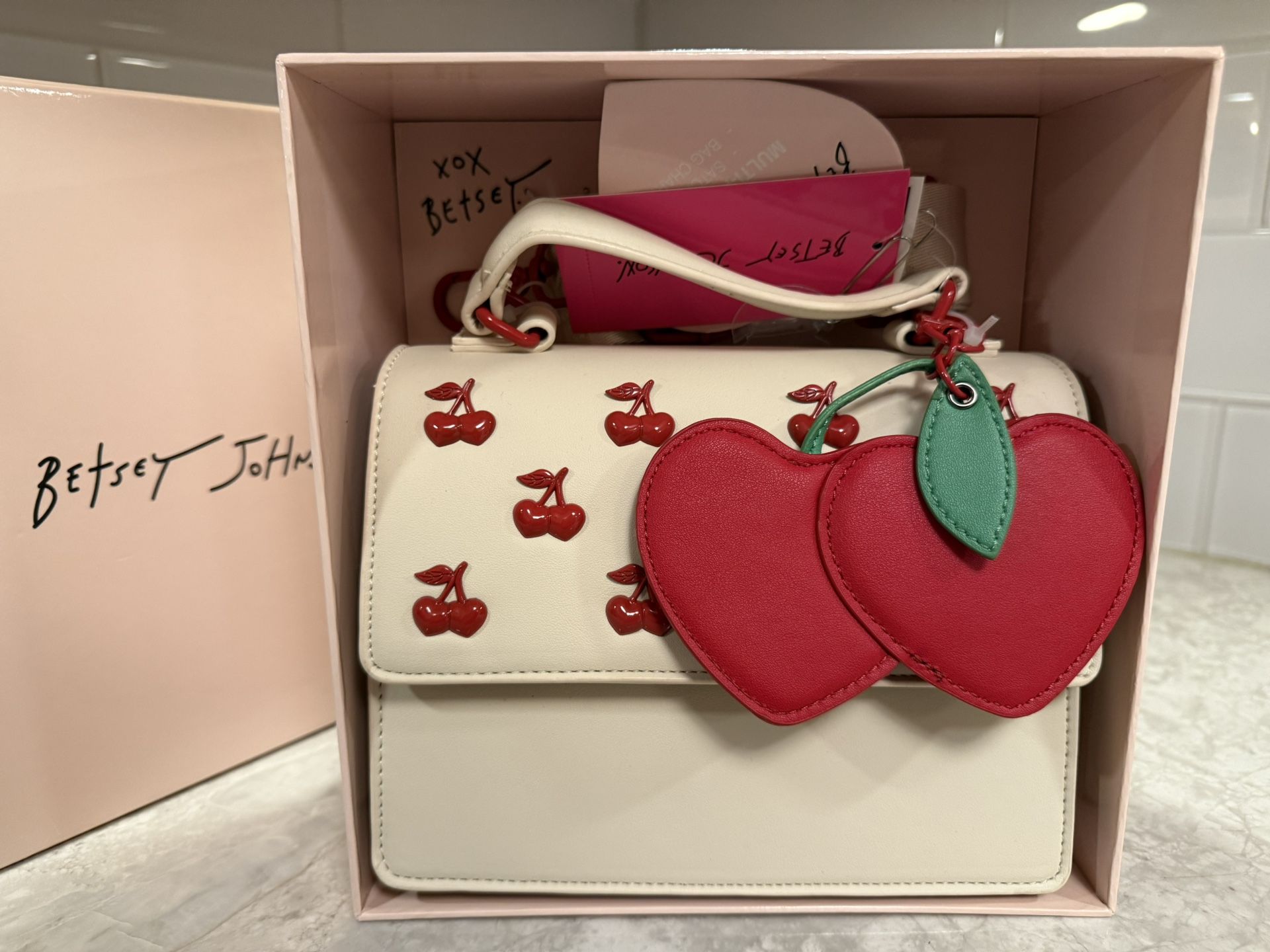 Betsey Johnson Cherry Purse w/ Charm 🍒 