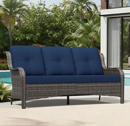 New Outdoor 3-Seater Couch (with Free Protective Cover)