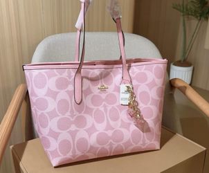 Pink Coach Toat Purse