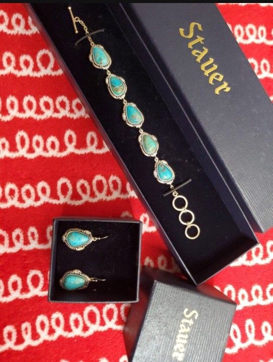 Sterling Silver Turquoise Set