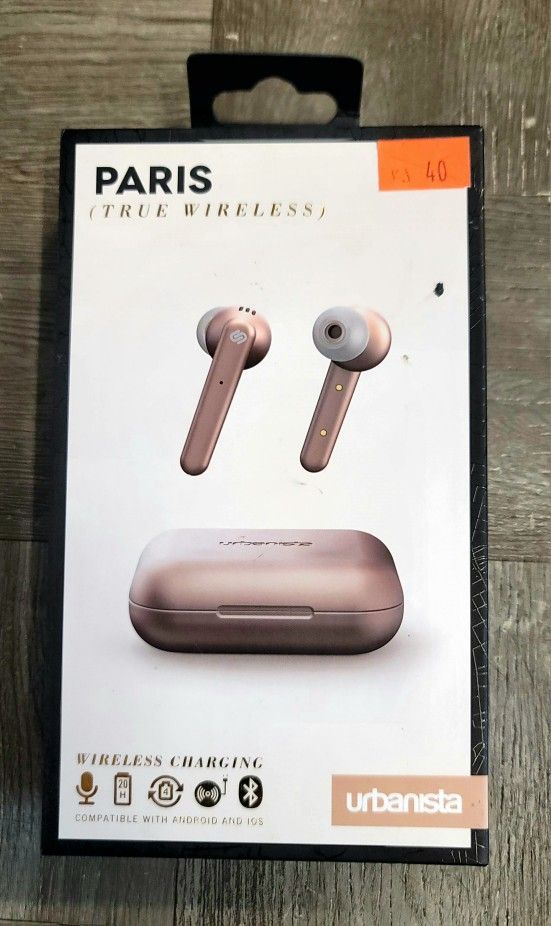 Urbanista True Wireless Earphones 20H Playtime Wireless Charging Case and Bluetooth 5.0, Noise Cancelling Earphones with Touch Controls 