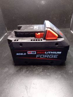 Milwaukee xc8.0 red lithium FORGE battery **BRAND NEW**