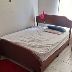 Queensize Bedframe And Mattress 