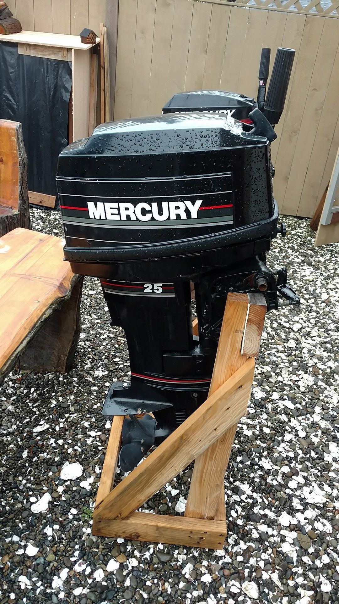 25 horsepower Mercury outboard 2 stroke short shaft