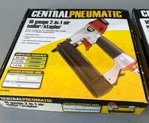 Central Pneumatic 18 Gauge 2-in-1 Air Nailer/Stapler