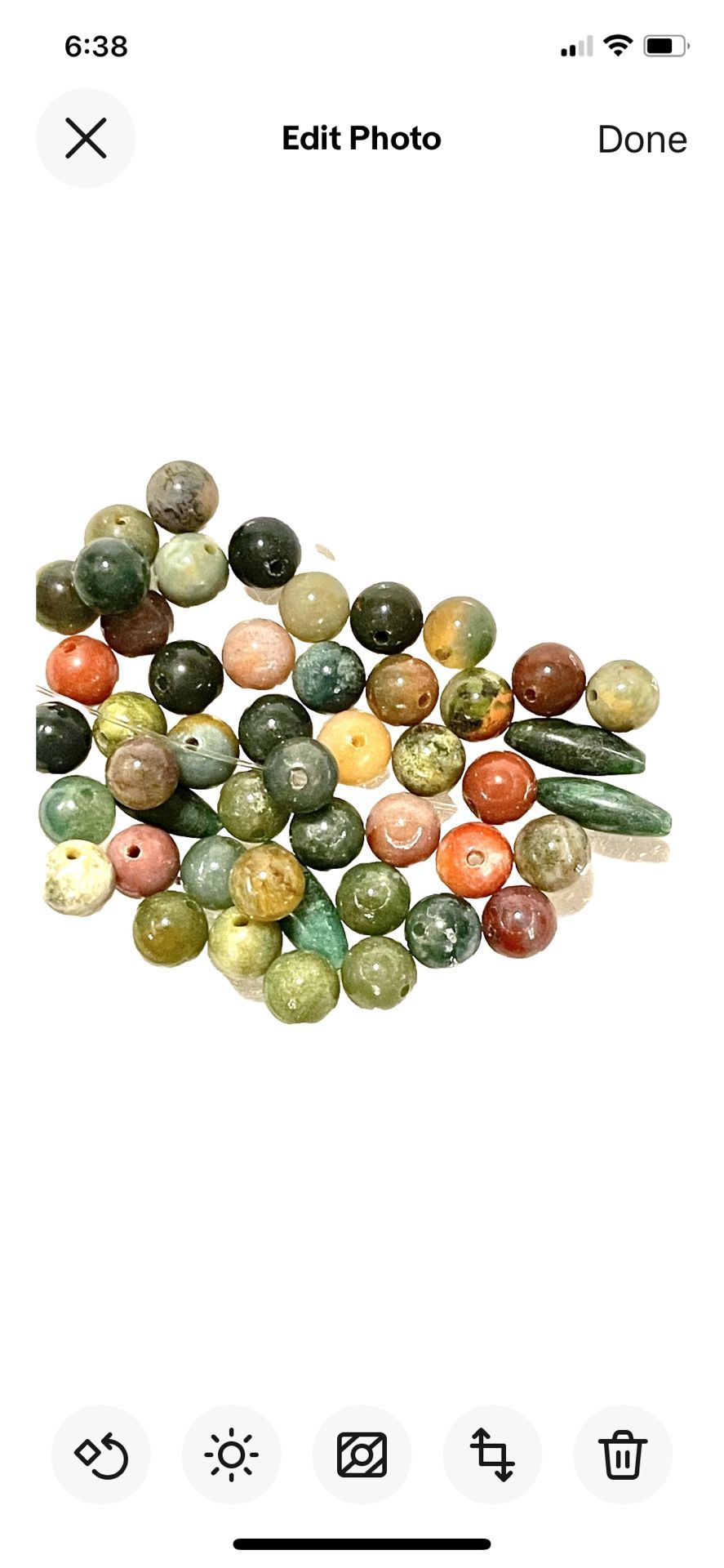 Lot If 45 Fancy Jasper Beads++