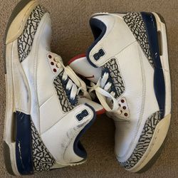 Jordan True Blue 3s 