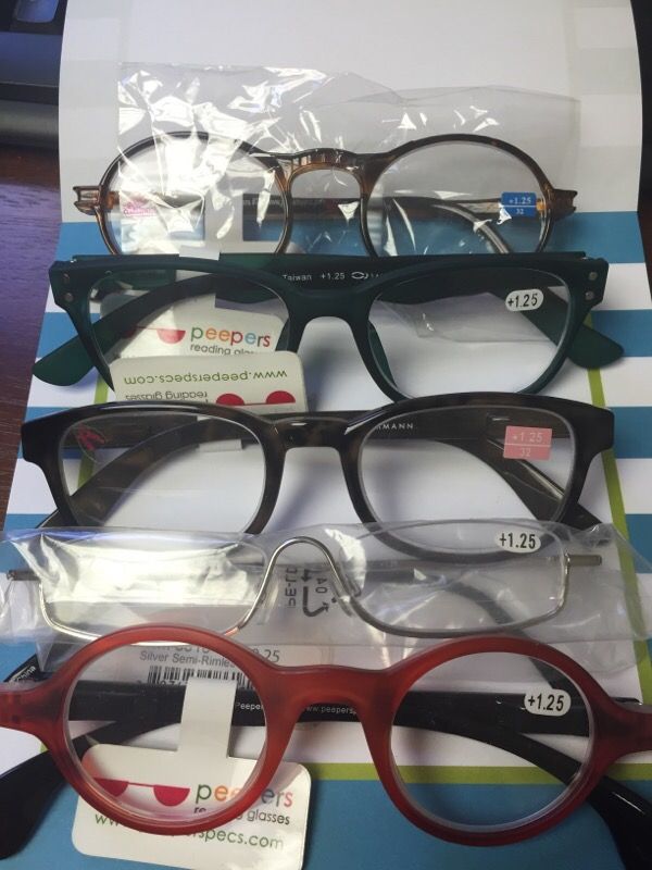 Peepers reading glasses 1.25