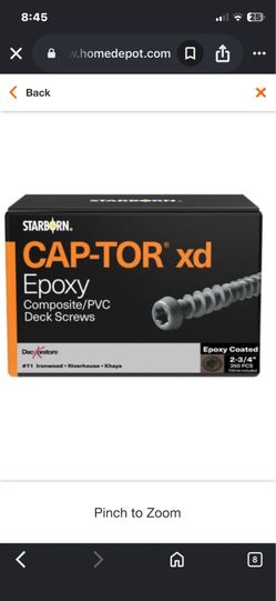 #10 x 2-3/4 in. Star Trim Head Epoxy Coated Steel Composite Deck Screws Chocolate #71 (350-pieces)