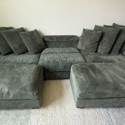 Ashira 5 - Piece Corduroy Sectional
