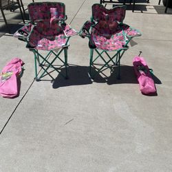 2 Ozark Trail Kids Camping Chairs