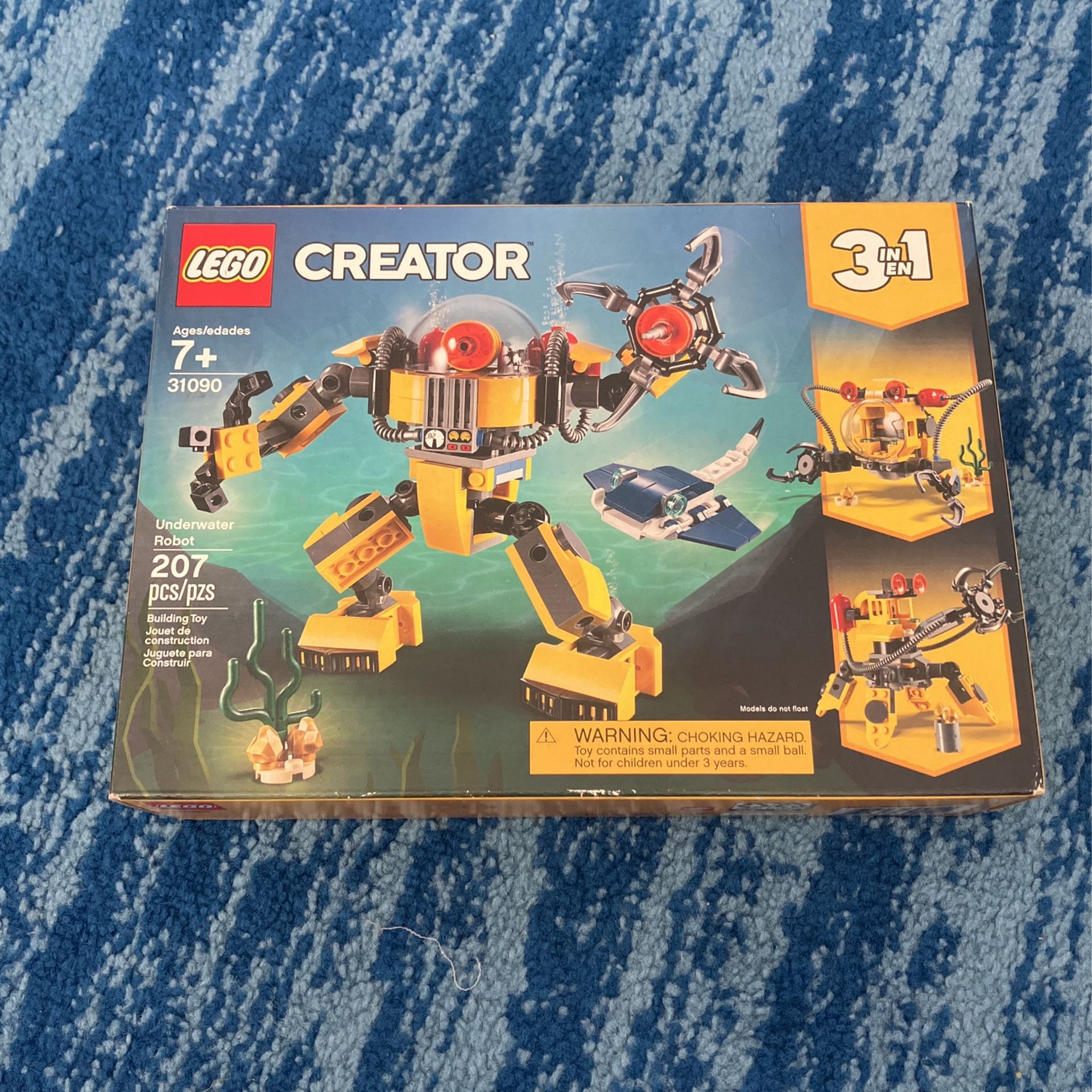 LEGO Creator 3in1 Underwater Robot 31090 Building Kit (207 Pieces)