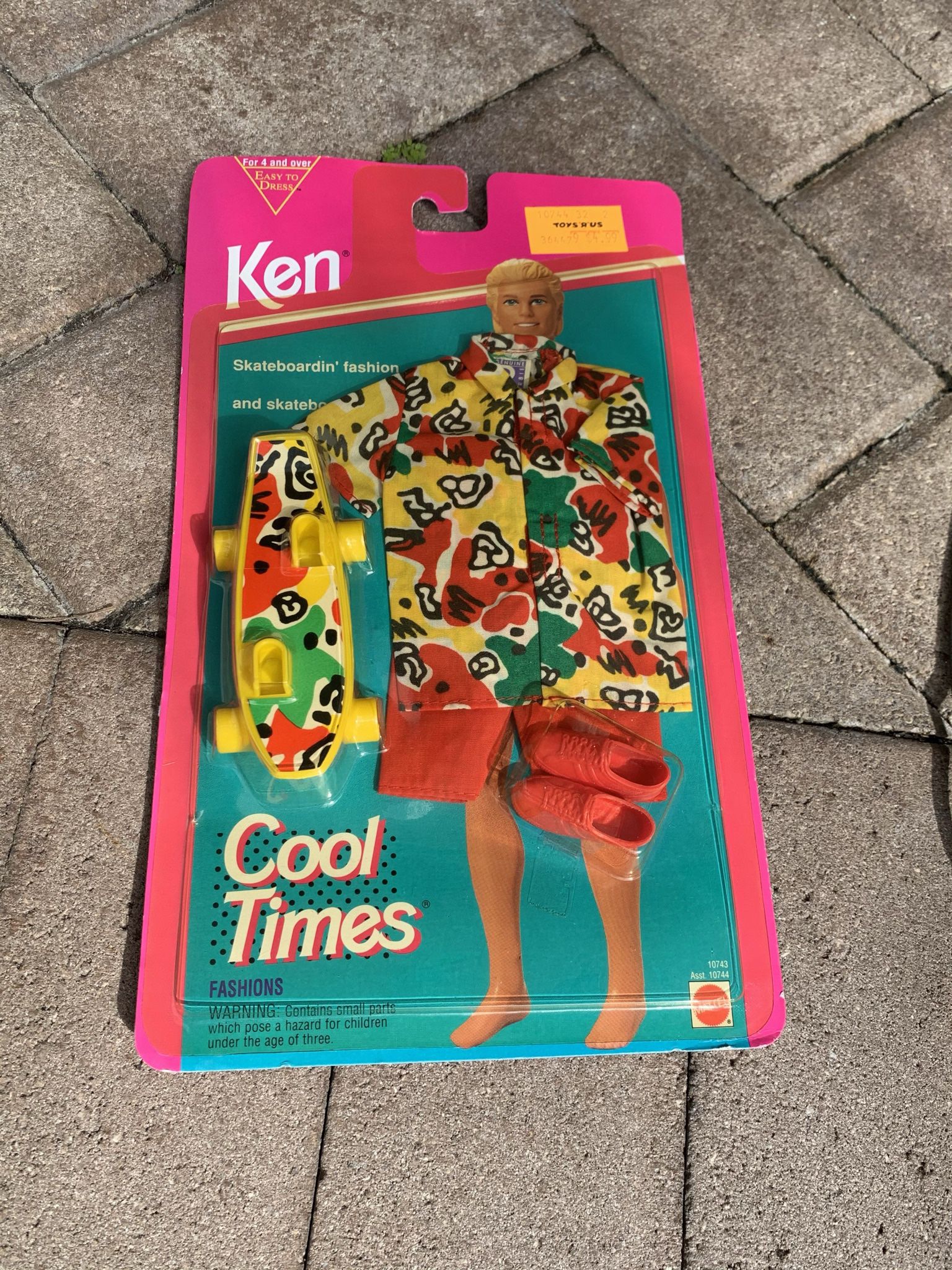 Vintage Ken Cool Times Sealed 1993 Barbie Mattel Clothes