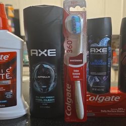 Men’s Personal Care Bundle – AXE + Colgate (Brand New)