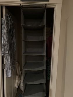 Closet Organizer 6 Sections Extra Storage