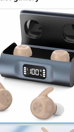 Hearing Aids for Seniors, Hearing Aid Rechargeable with Noise Cancellation Adults, senior Invisible Hearing Amplifier With Portable Charging Case Prem