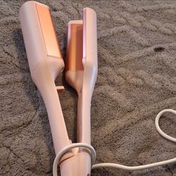 Pink Rose Gold Hair Straightener Flat Iron