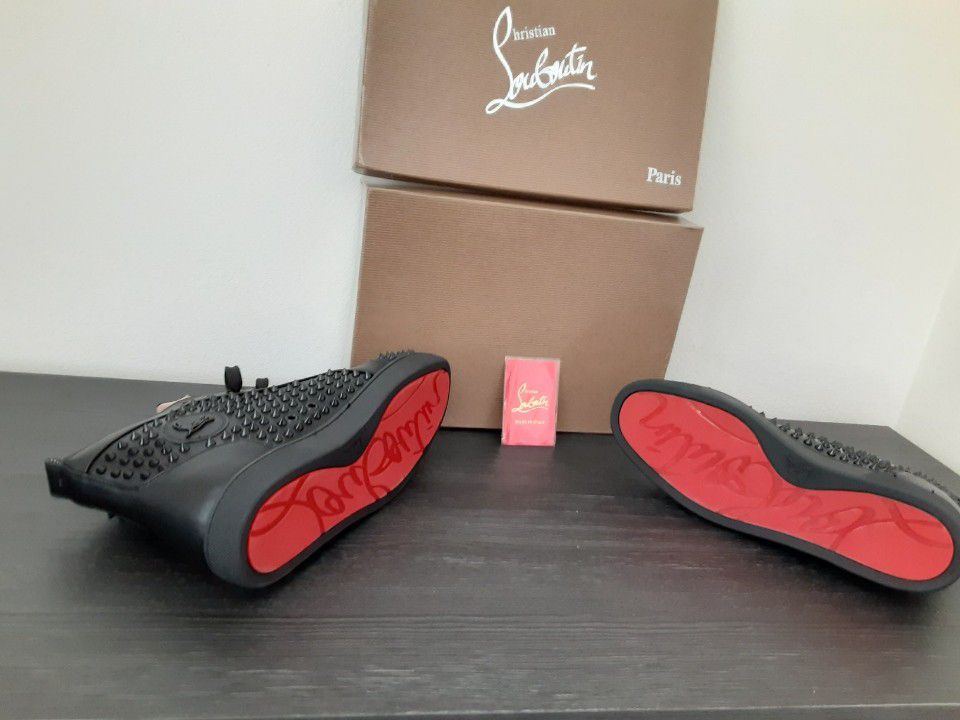 Christian Louboutin Red Bottoms Sneakers Brand New With Box And Dust Bag.  Sizes 8, 9, 10, 11. Price 280$ for Sale in Houston, TX - OfferUp