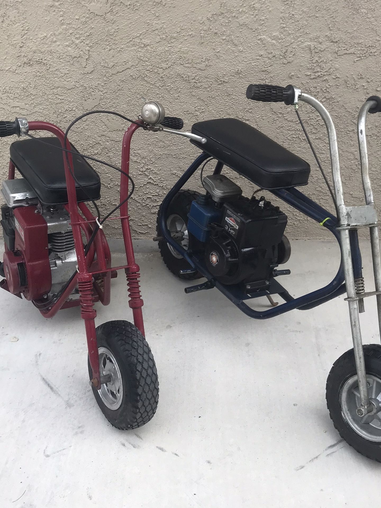 Photo Two Old School Mini Bikes