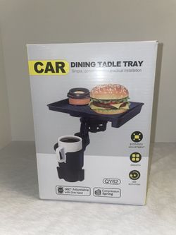 Car Cup Holder Tray Dining Table for Most Car Dining Easy to Clean Practical