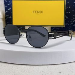 Vintage Metal Small Oval Frame Sunglasses