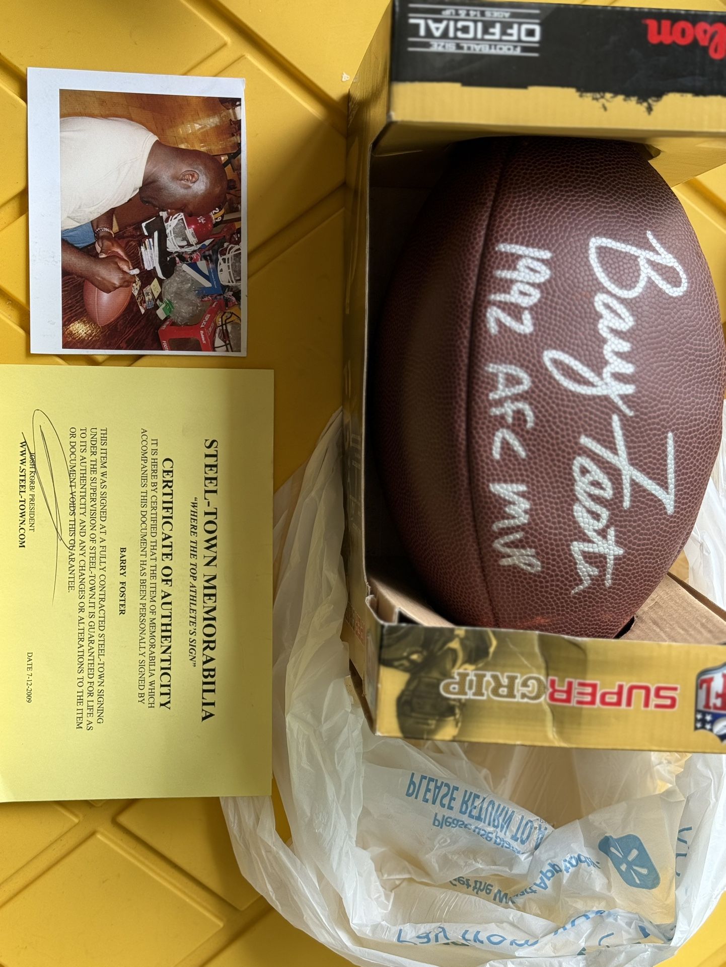 Autographed Footballs