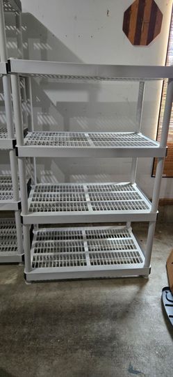 Plastic shelves