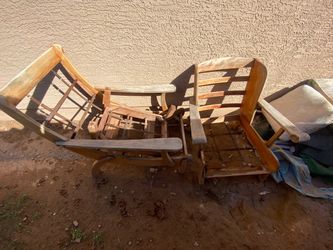 Wooden chairs / chair frames — as-is, pickup today or tomorrow