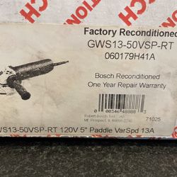 Bosch 5” Variable Speed Angle Grinder GWS 1350VSPRT 