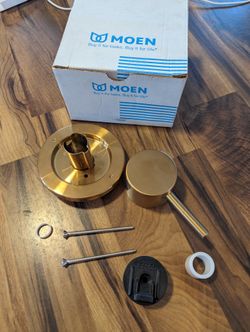 Brushed Gold Shower Transfer Valve Trim