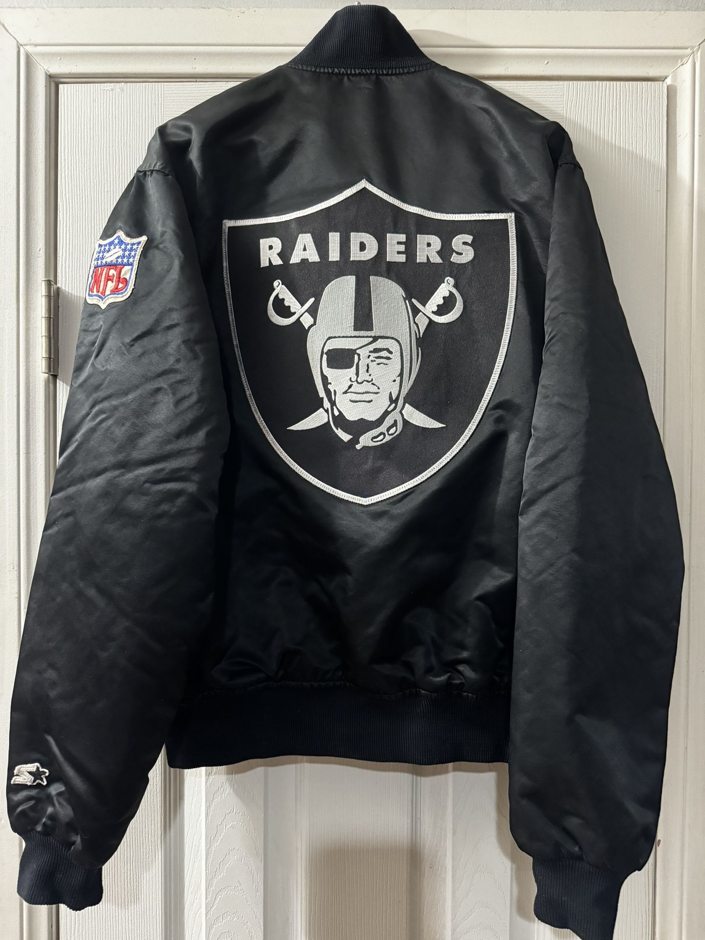 OG 80s Raiders Starter Jacket Size Large USA NFL