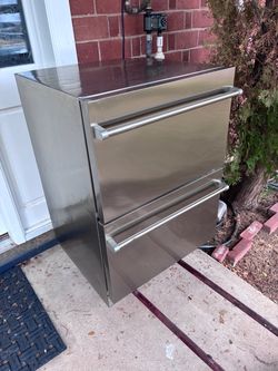 Stainless Steel Double Drawer Refrigerator