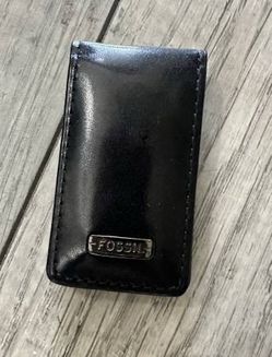 Fossil Leather Money Clip