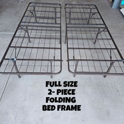 TWO PIECE FOLDING BED FRAME