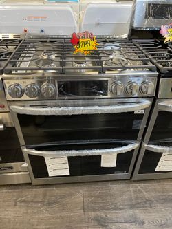 LG Pro Bake Double Oven Gas Stove Take It Home In Payments Please Read Description